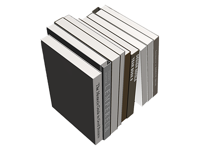 书架上的书籍组合