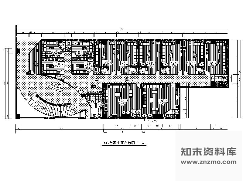 施工图经典KTV包间室内装修图