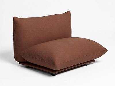 棕色布艺沙发组件