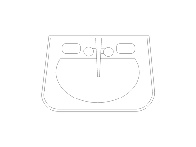卫浴设施 现代家具图块别墅家具图块施工图