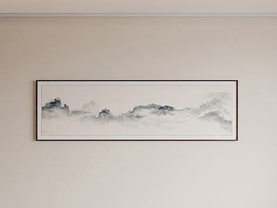 山水挂画山水画
