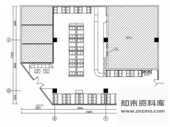 施工图北京高档现代麻辣香锅餐厅装修施工图