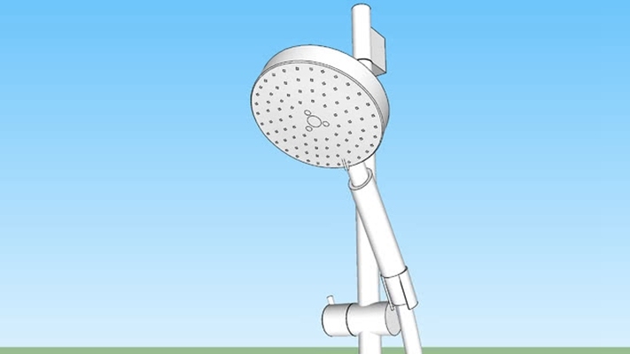淋浴花洒 草图大师模型