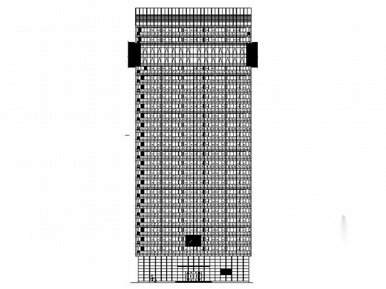 [杭州]26层玻璃幕墙市民中心建筑设计施工图（含效果图）