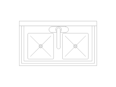 厨房设施 工装厨房图块灶具图块图块