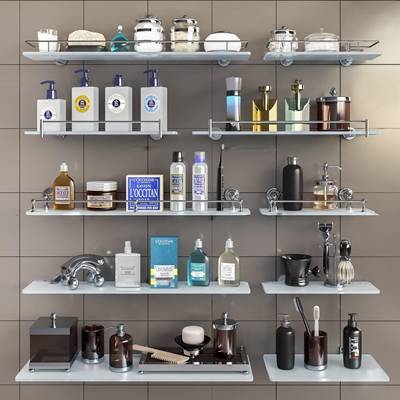 现代洗发水卫浴架沐浴用品组合