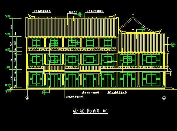仿古清式公建建筑图 古建