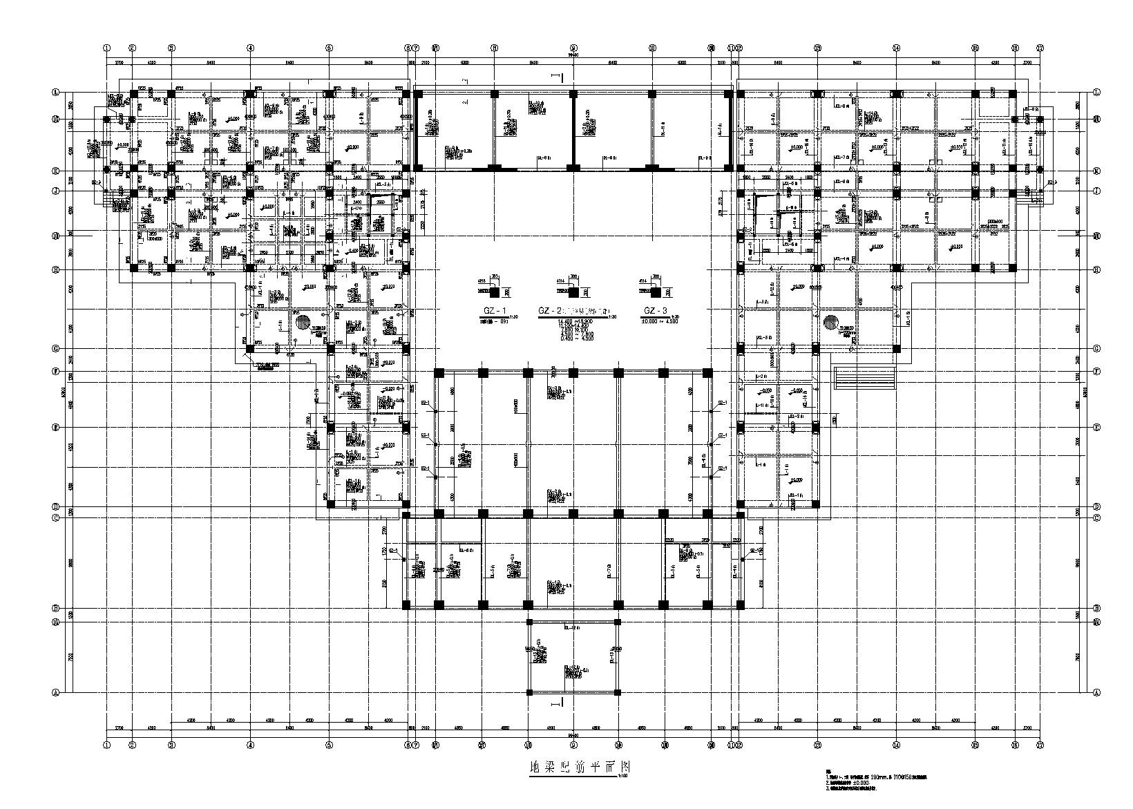 宾馆建筑结构抗震设计图纸 抗震加固结构