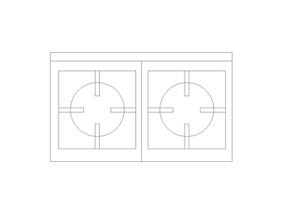 柜子 厨房厨具图块图块灶具图块灶具立面图块