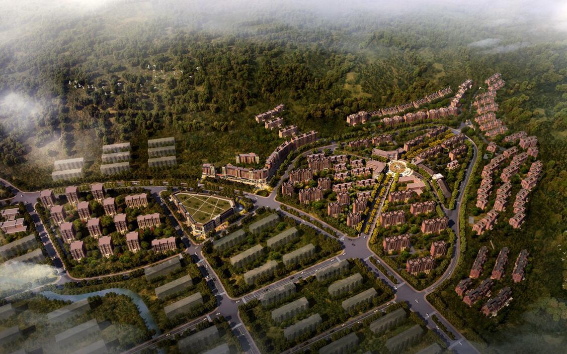 [河南]北森林欧陆别墅风格居住区建筑方案文本（JPG+150...