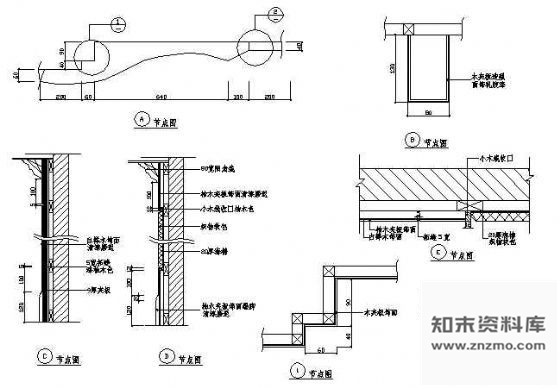 图块/节点墙体装饰剖面图1 墙面通用节点