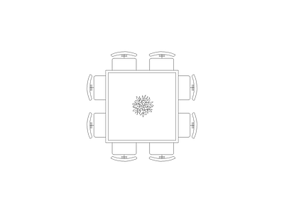桌椅 设计师工装设计必备平面图块