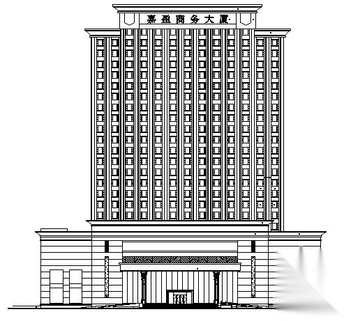 东莞市某二十四层五星酒店建筑设计施工图