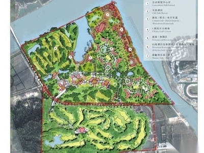 珠海横琴岛概念性景观规划设计方案 居住区景观 示范区景观