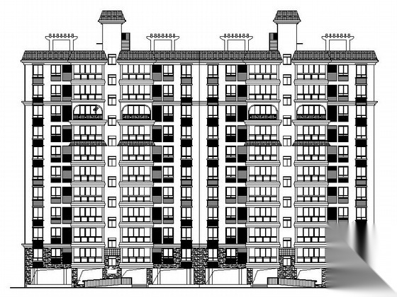 [海南]现代风格高层保障性住房建筑规划设计施工图