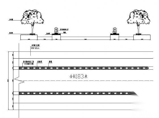 某城市道路绿化设计图 景观 规划设计