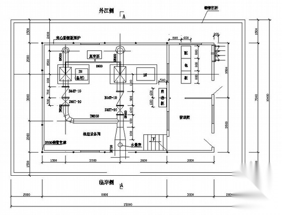 某浮动取水泵站全套施工图