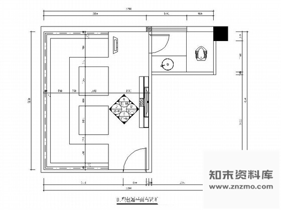 施工图厦门现代量贩式KTV包厢室内装修施工图