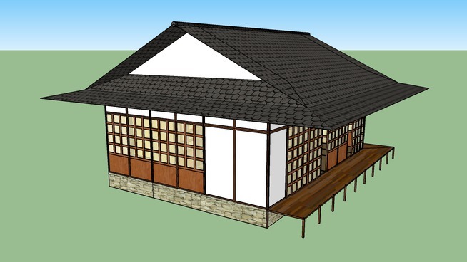 日本住宅 室外 船屋 垃圾箱 建筑 帐篷