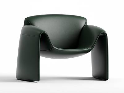 深绿色现代扶手椅