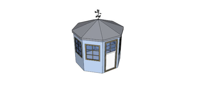 用for花园小屋 圆顶 数字时钟 垃圾箱 饰品