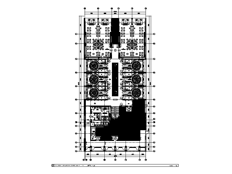 [福建]现代酒店中餐厅CAD施工图（含效果图）