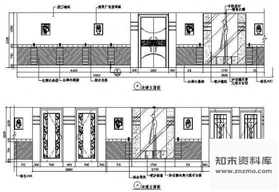 图块/节点餐厅包房立面图12