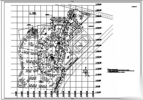 某大型生活小区排水总设计图 建筑给排水 给排水图