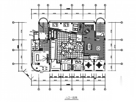 [北京]办公楼现代风格休闲吧装修改造施工图（含效果）