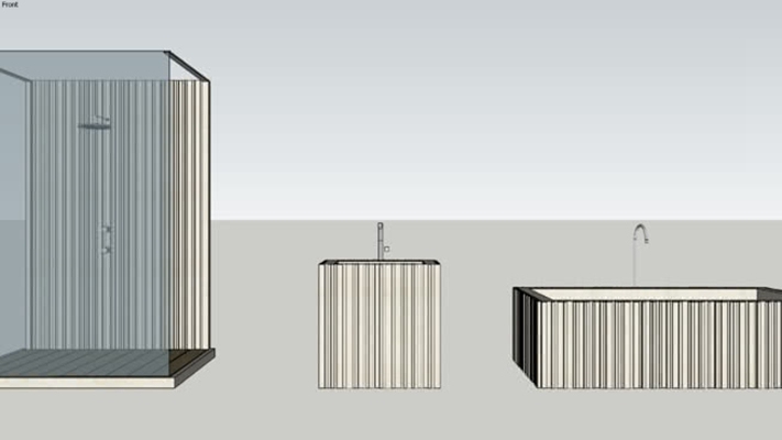 浴缸 草图大师模型