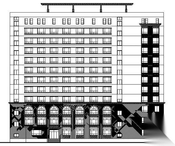 某十一层酒店建筑方案图