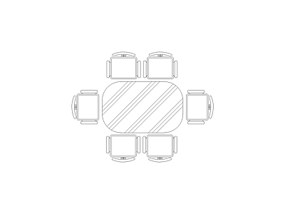 桌椅 设计师工装设计必备平面图块