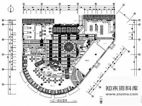 施工图广东经典休闲健身会所室内装修图