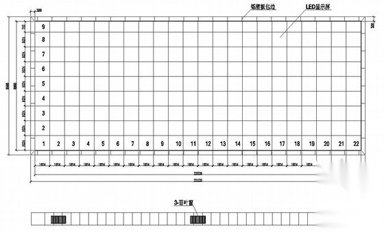 室外LED全彩显示屏结构 施工图 节点