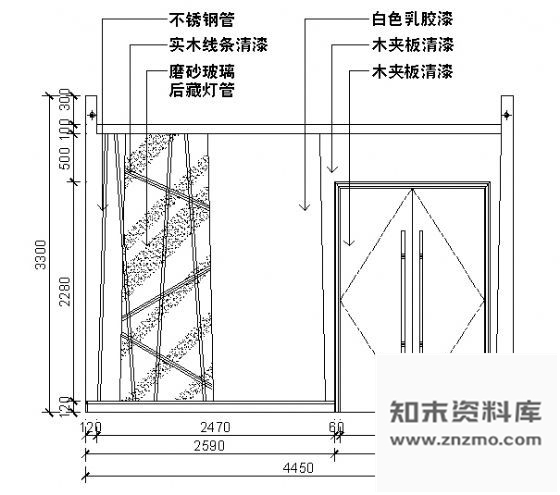 图块/节点餐厅包间立面