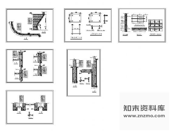 图块/节点干挂石材节点图 墙面节点