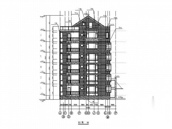 [浙江]六层住宅楼建筑施工图（2栋楼 含效果图）