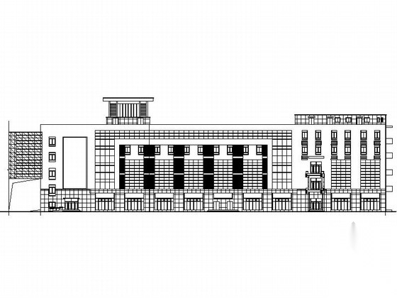 [江苏]5层现代风格装饰材料市场建筑设计施工图（含效果...