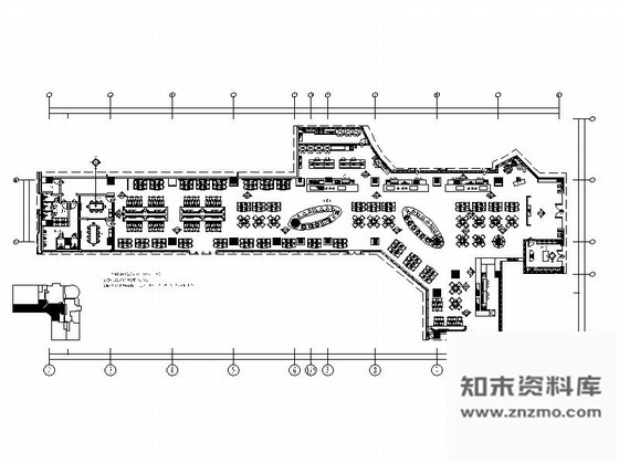 施工图江苏五星级大饭店西餐厅装修设计CAD施工图含效果