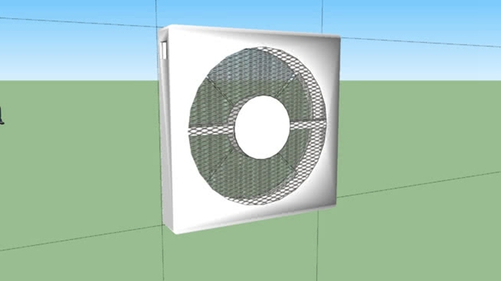 电风扇 草图大师模型