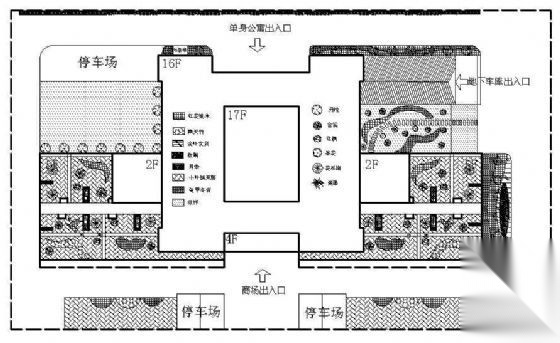 某大厦环境绿化设计图