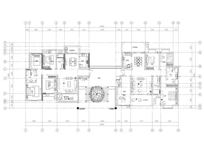 [长沙]​两套三居家装样板间装修设计施工图 平层