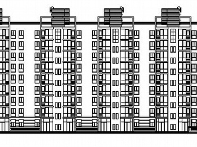 [北京]某九层板式小高层住宅及办公楼建筑施工图