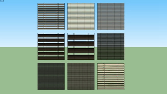 百叶窗 草图大师模型