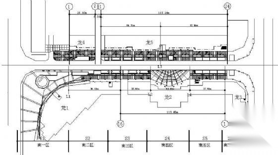 连云港步行街景观施工图 商业景观