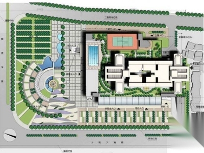 怡福城市广场景观规划方案 广场