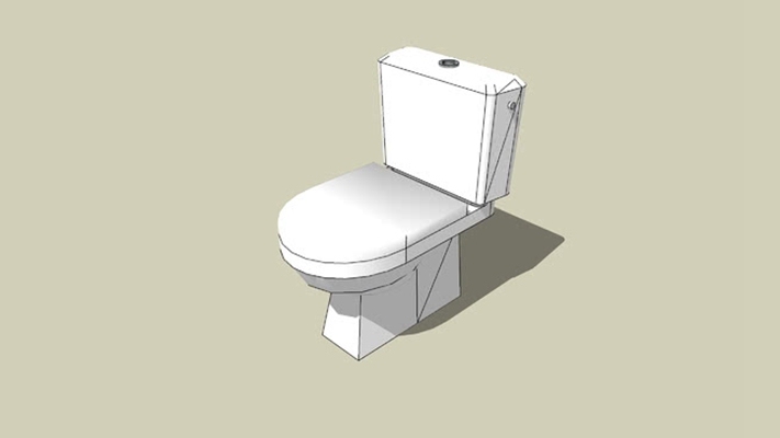 White lavatory pan   toilet