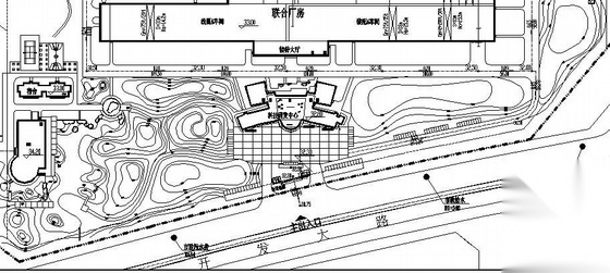 沈阳工厂景观工程绿化全套施工图 工业园区景观