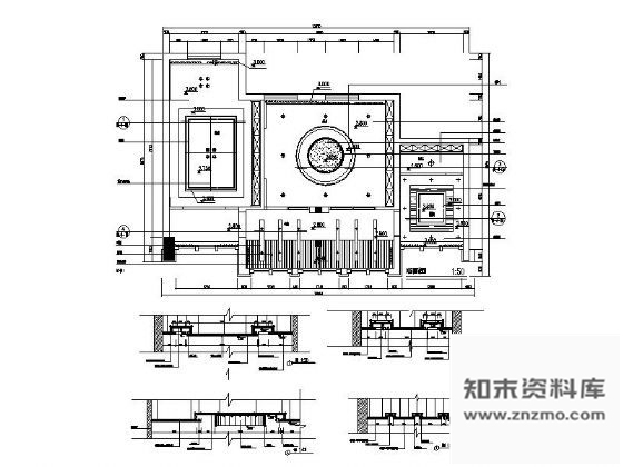 图块/节点办公空间吊顶详图 吊顶节点