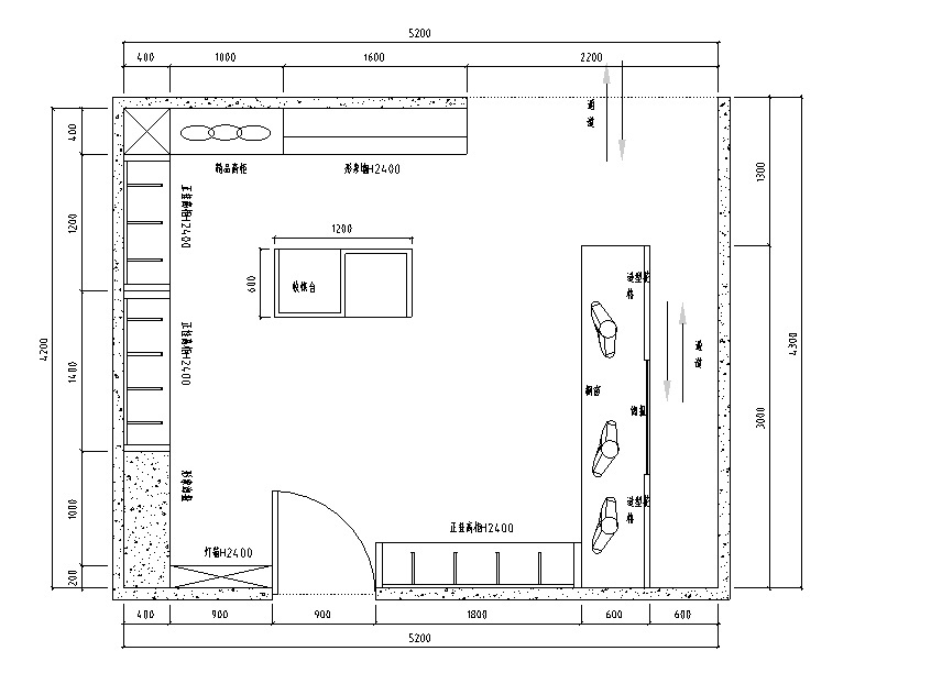 [河南]纤丝伯莉内衣店设计施工图（附3D模型+效果图）